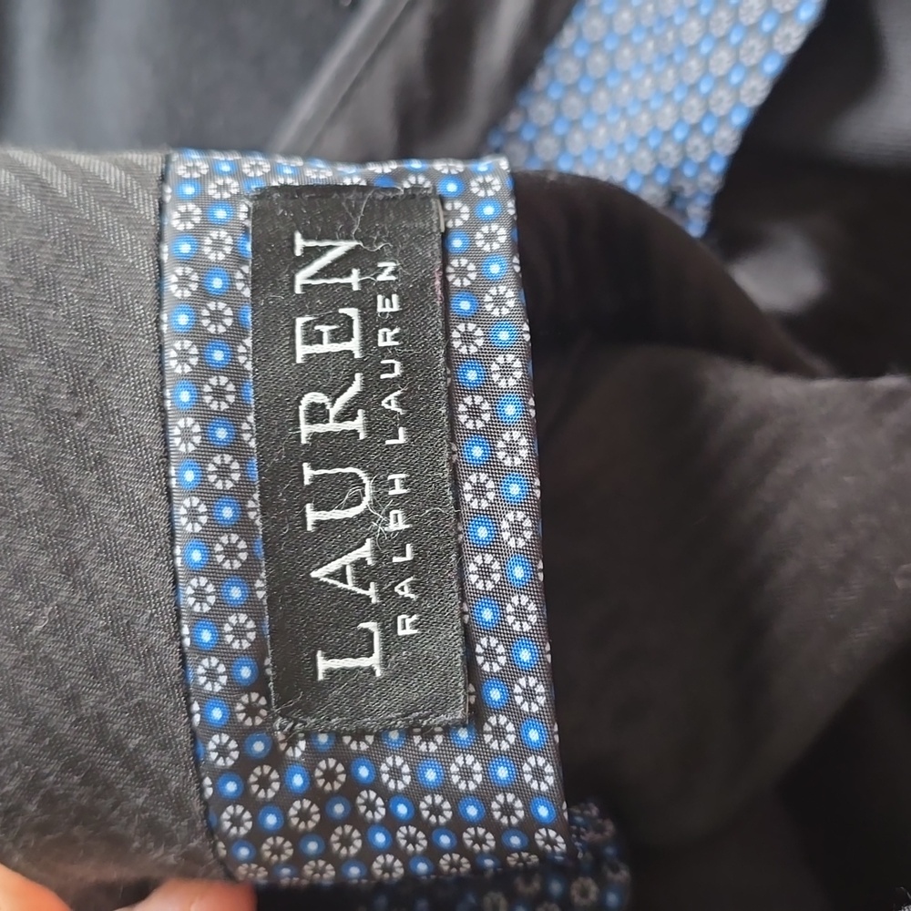 Lauren Ralph Lauren Black Lebel Classic Black Men's Dress Pants - Picture 7 of 10